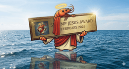 Shrimp Jesus 🦐 award trophy